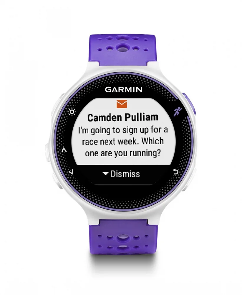 Смарт-часы Garmin Forerunner 230 бело-фиолетовые