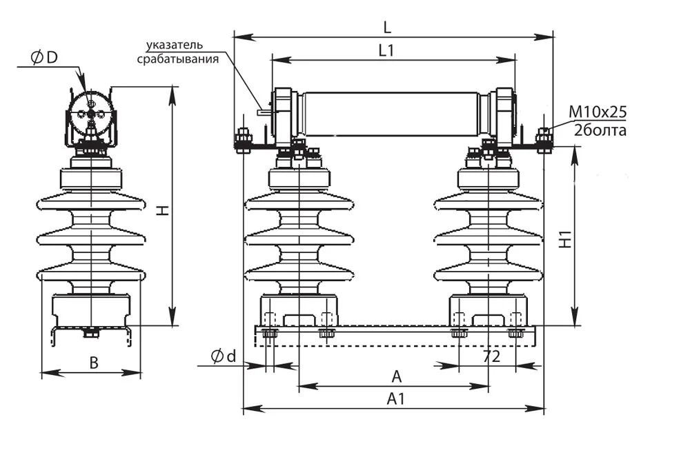 Предохранитель ПКТ-102-35 кВ
